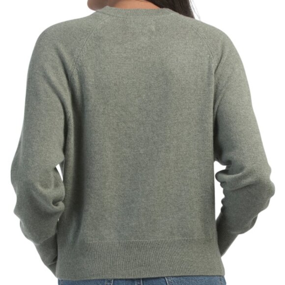RACHEL ZOE Cashmere Crew Neck Raglan Sweater - Picture 2 of 2